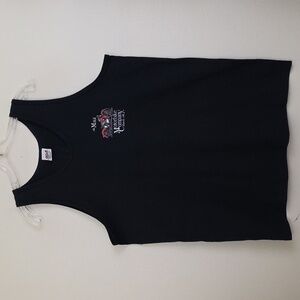 Maui Motorbike Co. Lahaina Black Tank Top Eagle & Bike Graphic 100% Cotton XL